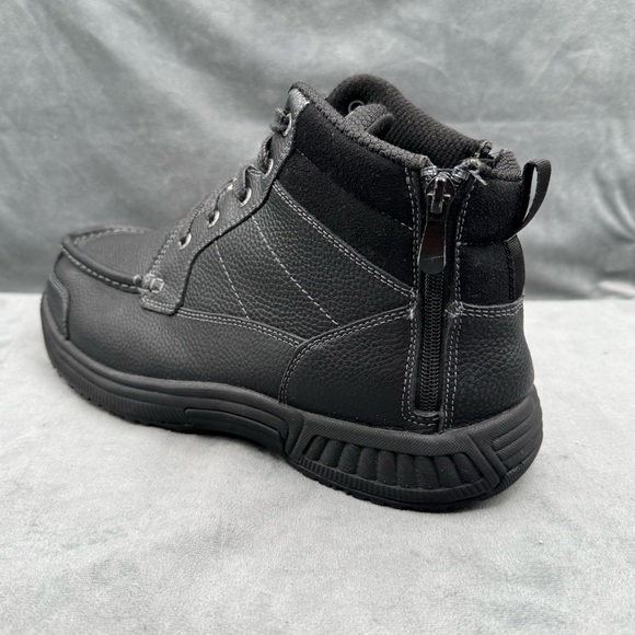 Orthofeet Ranger Men’s Black Leather Boots Casual Comfort Lace-Up Size 11 X-Wide - Picture 6 of 14